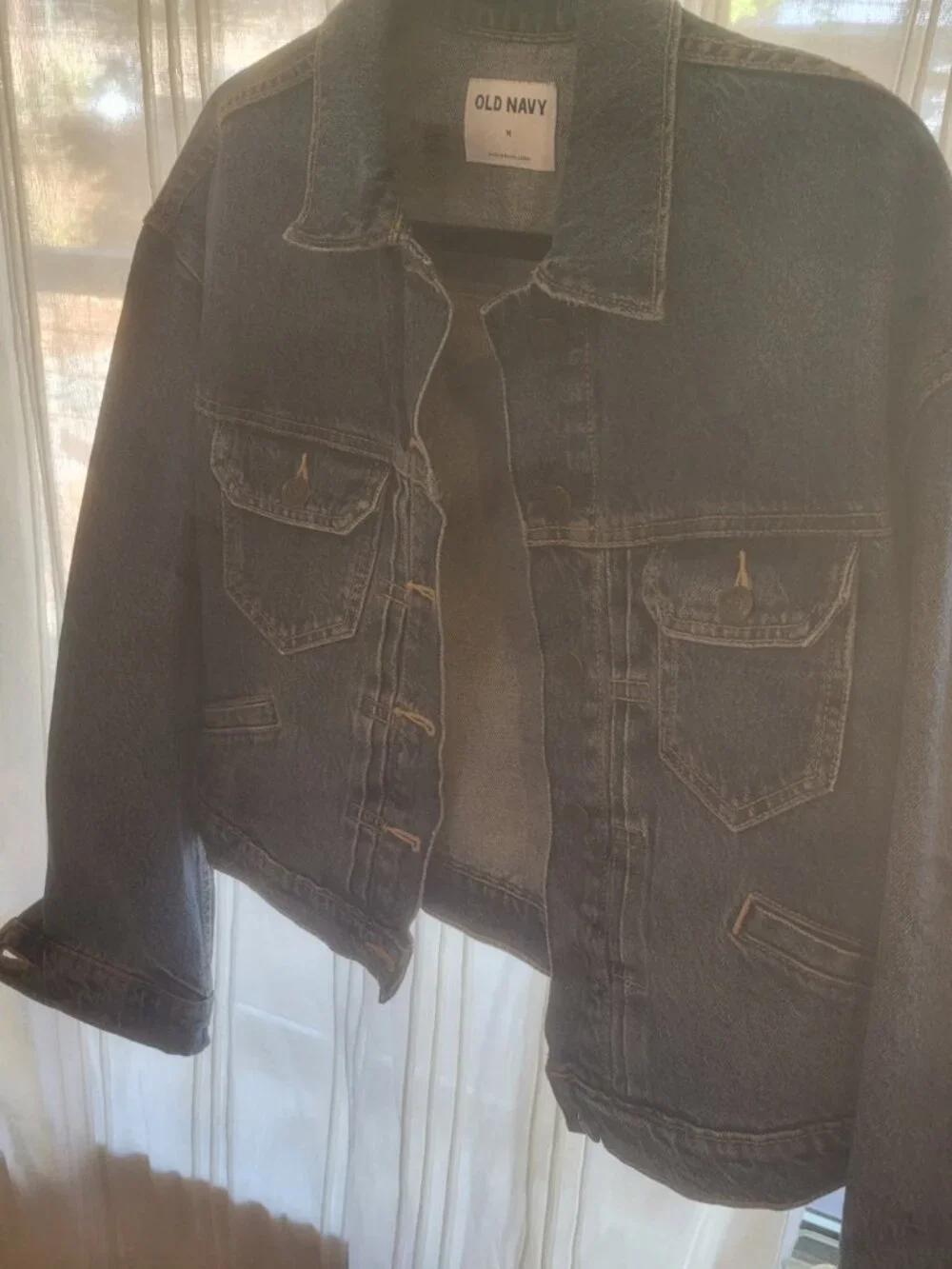 Old navy cropped denim jacket